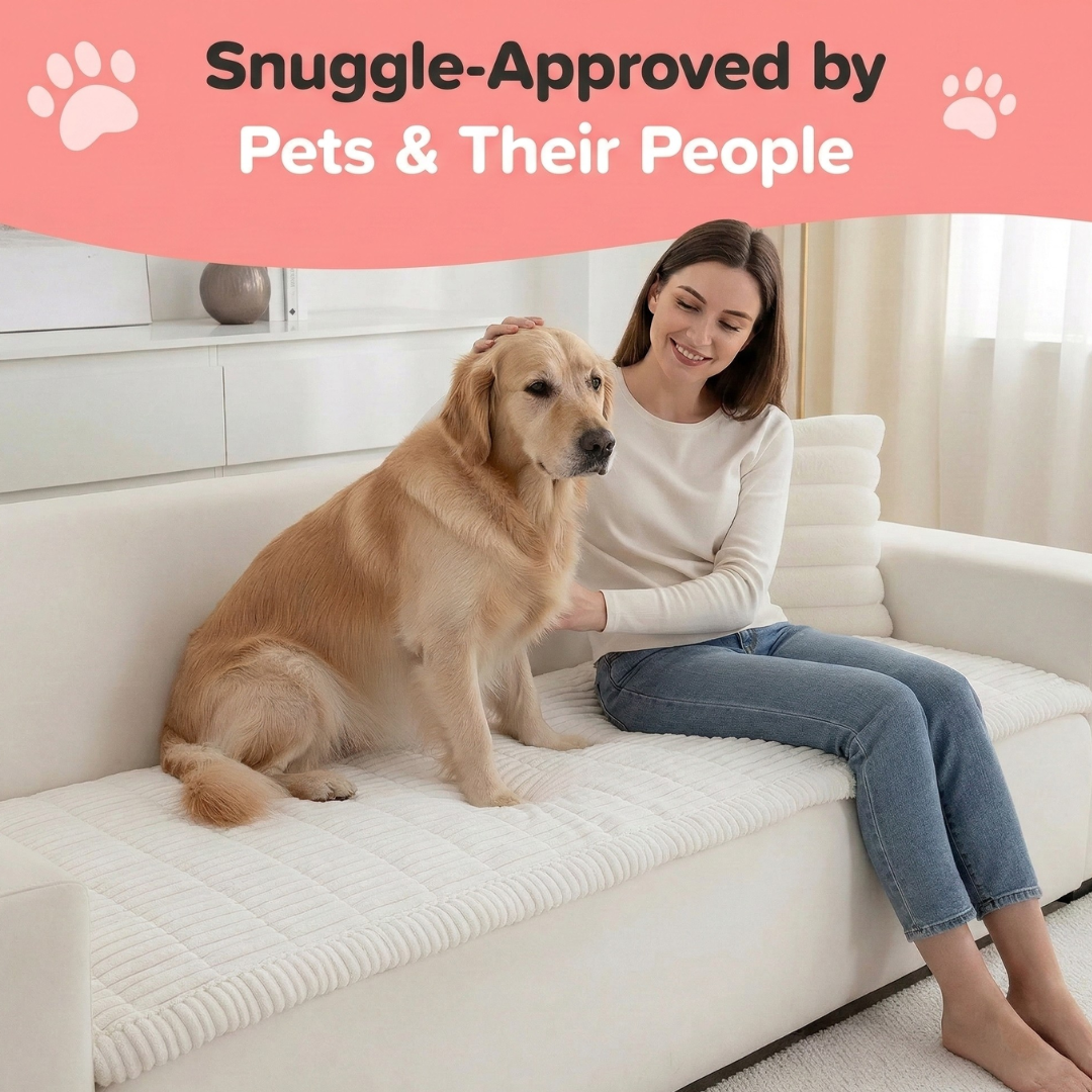 SnugglePaws™ Plush Couch Cover