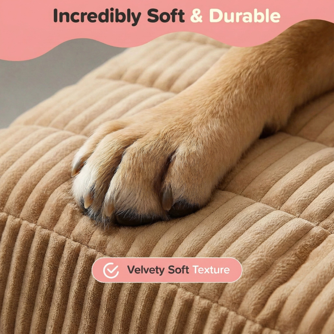 SnugglePaws™ Plush Couch Cover